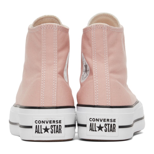  컨버스 Converse Pink Chuck Taylor All Star Lift Platform Sneakers 221799F127007