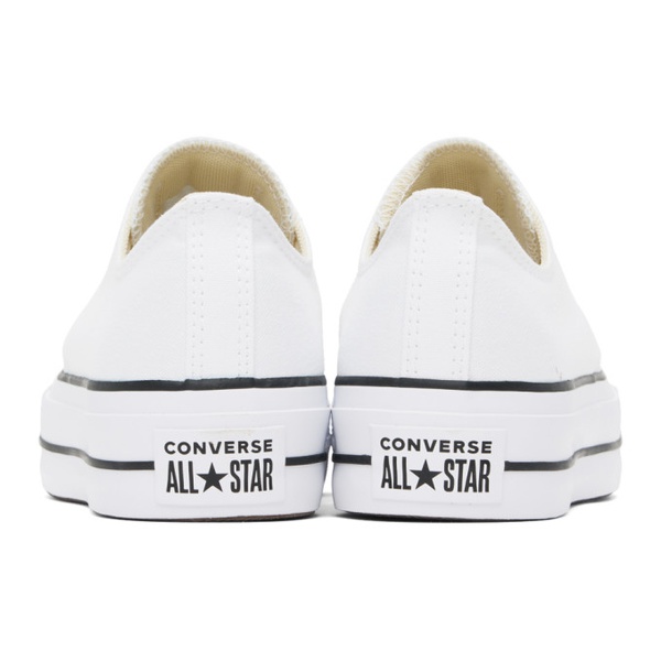  컨버스 Converse White Chuck Taylor All Star Lift Low Top Sneakers 242799M237006