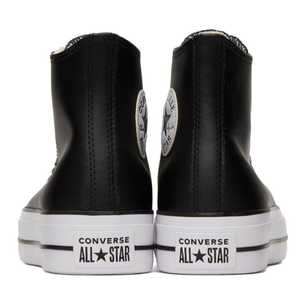  컨버스 Converse Black Chuck Taylor All Star Lift Sneakers 231799F127008