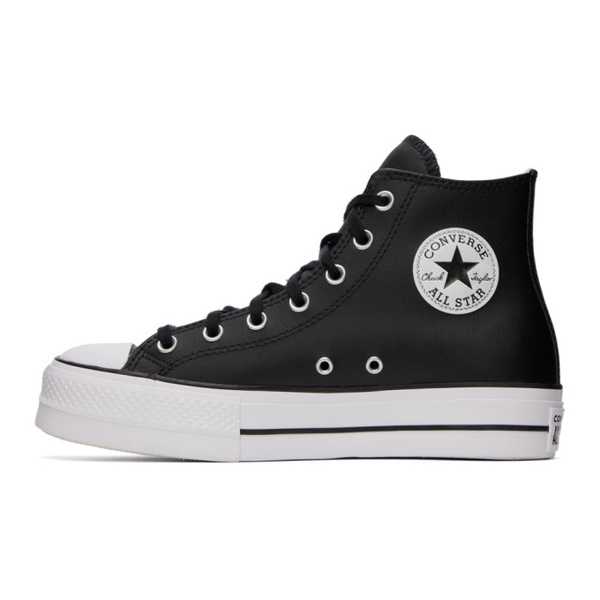  컨버스 Converse Black Chuck Taylor All Star Lift Sneakers 231799F127008