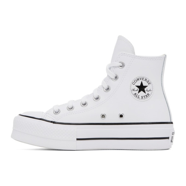 컨버스 Converse White Chuck Taylor All Star Lift Sneakers 232799F127019