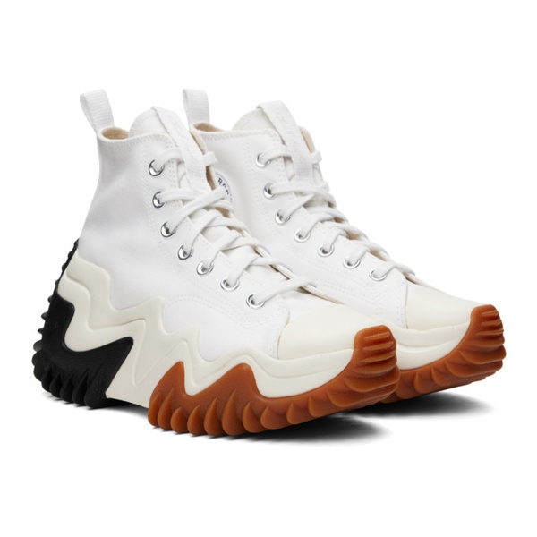  컨버스 Converse White Run Star Motion Sneakers 222799M236041