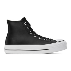 컨버스 Converse Black Chuck Taylor All Star Lift Leather High Top Sneakers 242799M236001