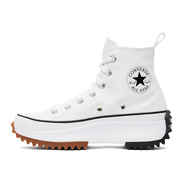  컨버스 Converse White Run Star Hike High Top Sneakers 242799M236003