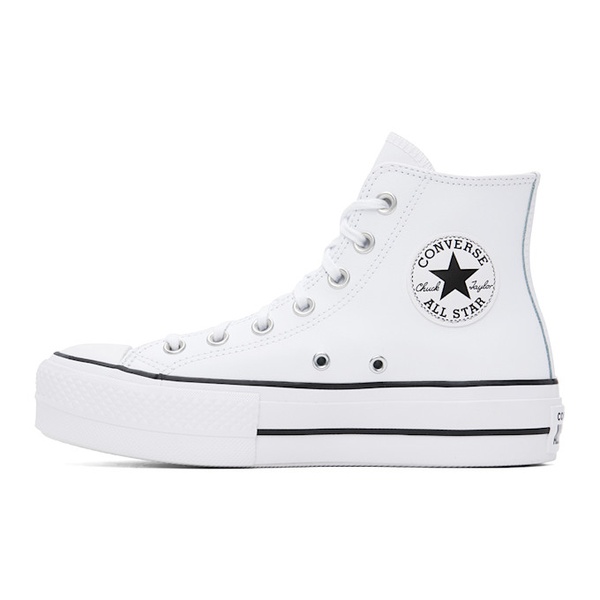  컨버스 Converse White Chuck Taylor All Star Lift High Top Sneakers 242799M236008