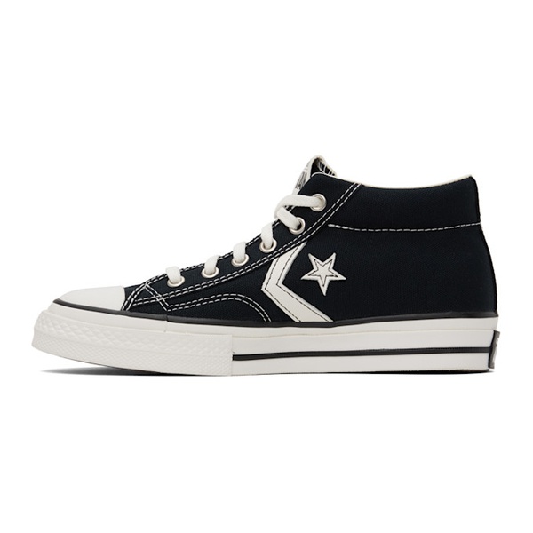  컨버스 Converse Black Star Player 76 Mid Top Sneakers 242799M236018