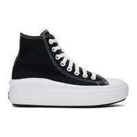 컨버스 Converse Black Chuck Taylor All Star Move High Top Sneakers 242799F127015