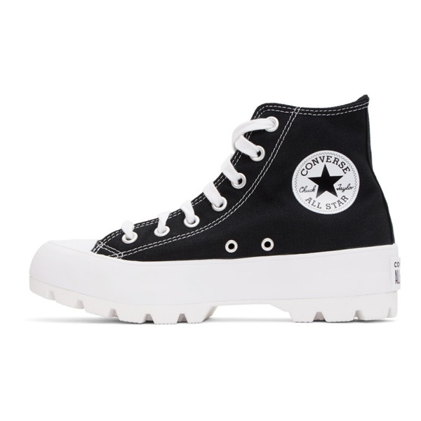  컨버스 Converse Black Chuck Taylor All Star Lugged High Sneakers 221799M236091
