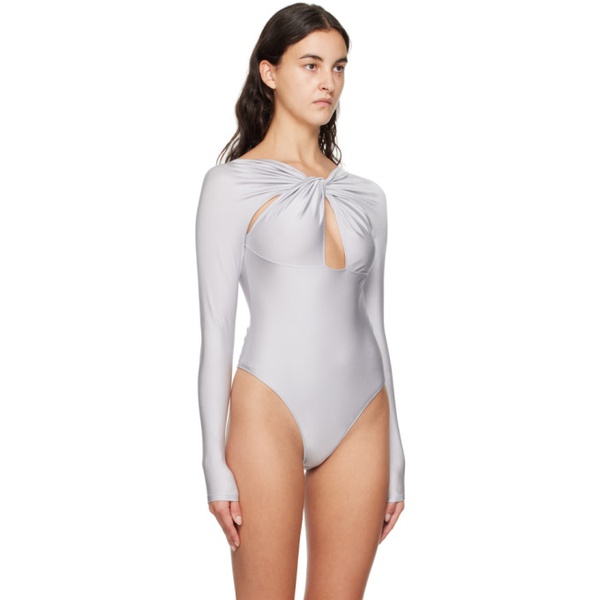  코페르니 Coperni Gray Twisted Bodysuit 232325F358005