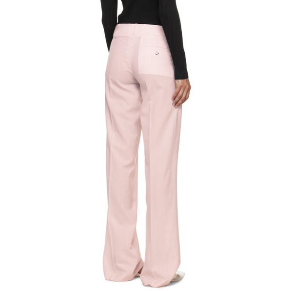  코페르니 Coperni Pink Glen Check Trousers 241325F087005