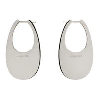 코페르니 Coperni Silver Large Swipe Earrings 241325F022002