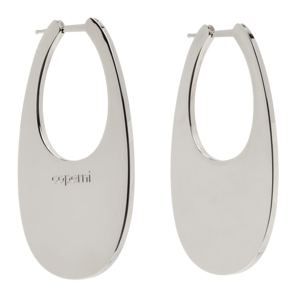  코페르니 Coperni Silver Large Swipe Earrings 241325F022002