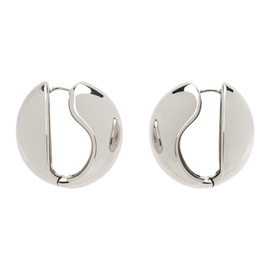코페르니 Coperni Silver Logo Earrings 241325F022006