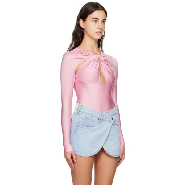  코페르니 Coperni Pink Cutout Bodysuit 232325F358006