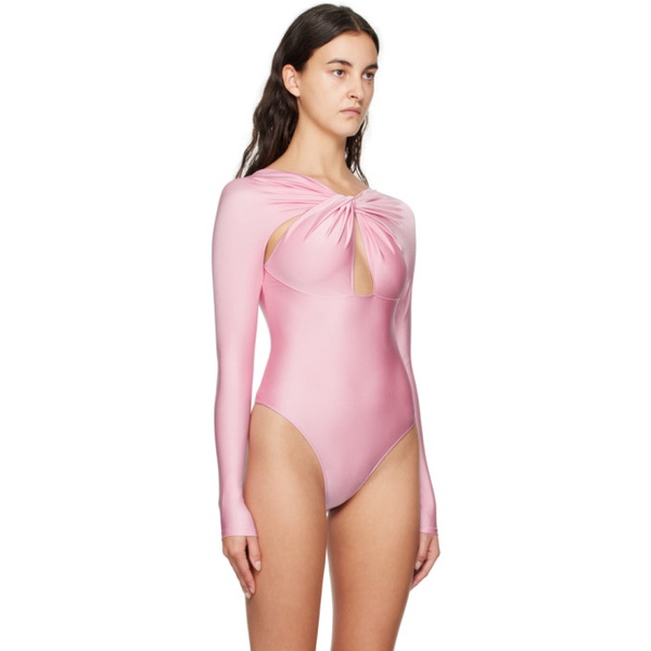  코페르니 Coperni Pink Cutout Bodysuit 232325F358006