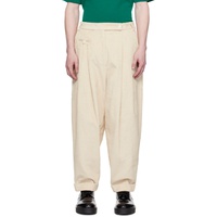 Cordera Beige Undyed Trousers 241909M191000