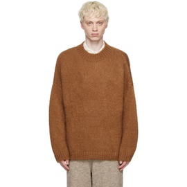Cordera Brown Oversized Sweater 232909M201001