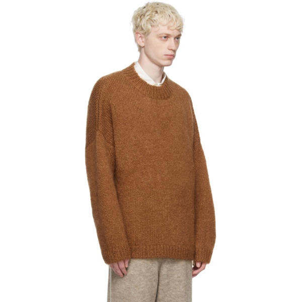  Cordera Brown Oversized Sweater 232909M201001