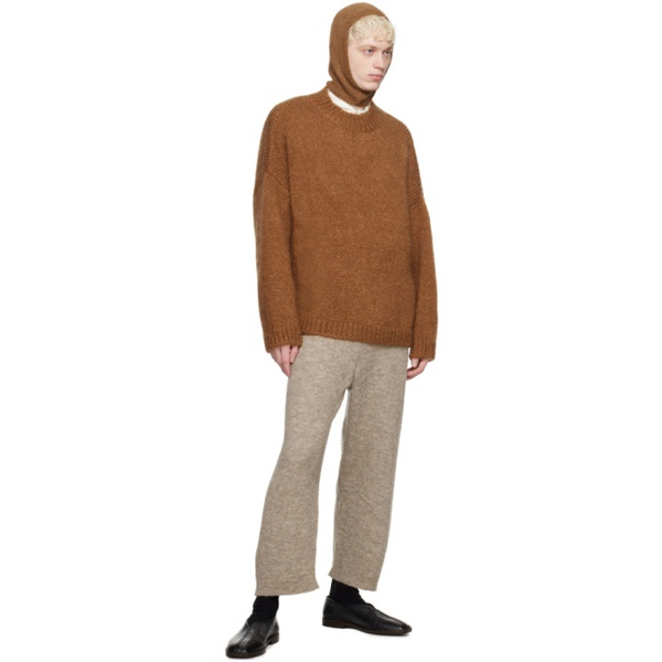  Cordera Brown Oversized Sweater 232909M201001
