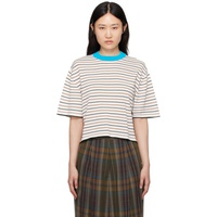 Cordera Blue & White Striped T-Shirt 241909F110004