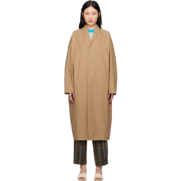  Cordera Beige Cover Up Trench Coat 241909F059006