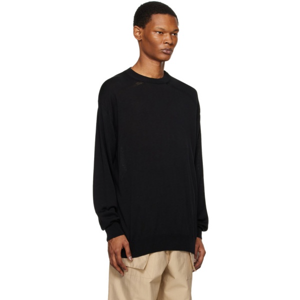  Cordera Black Fretwork Sweater 231909M201003