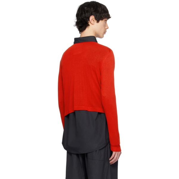  Cordera Red Crewneck Sweater 232909M213002
