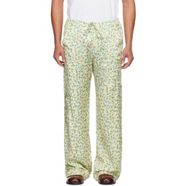 Cormio Yellow Floral Cargo Pants 231772M188001