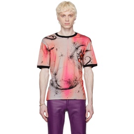 Cormio Grey & Pink Albina T-Shirt 231772M213001