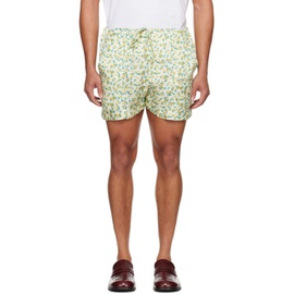Cormio Yellow Floral Shorts 231772M193001