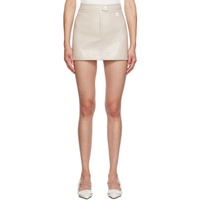 Courreges Gray Embroidered Miniskirt 232783F090012