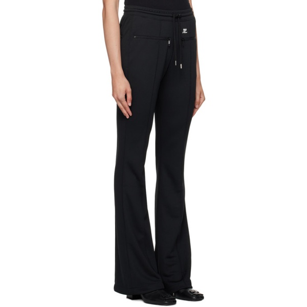  Courreges Black Pinched Seam Track Pants 232783F086000