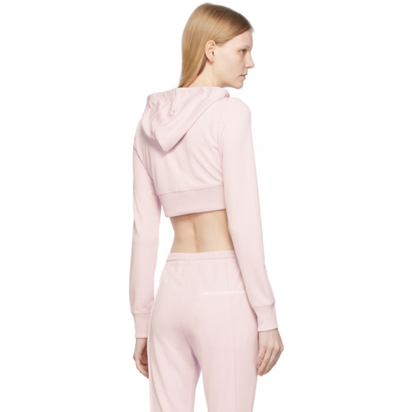  Courreges Pink Cropped Hoodie 232783F097001