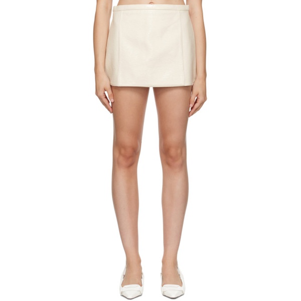  Courreges 오프화이트 Off-White A-Line Miniskirt 232783F090015