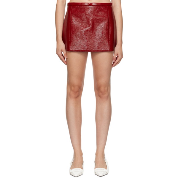  Courreges Red A-Line Miniskirt 232783F090016