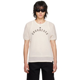 Courreges 오프화이트 Off-White Baseball T-Shirt 241783M213007