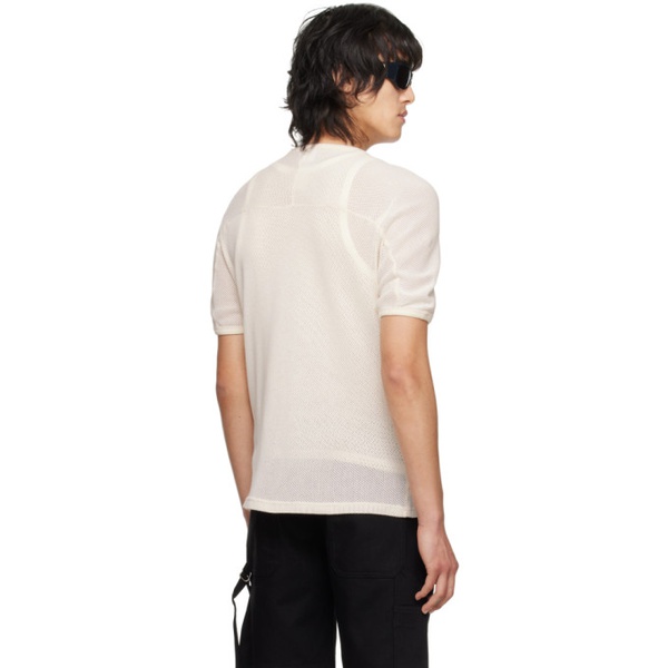  Courreges 오프화이트 Off-White Baseball T-Shirt 241783M213007