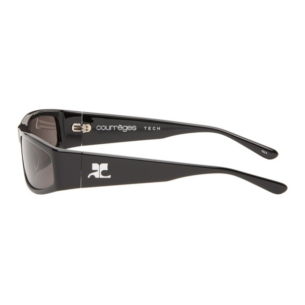  Courreges Black Tech Sunglasses 241783F005006
