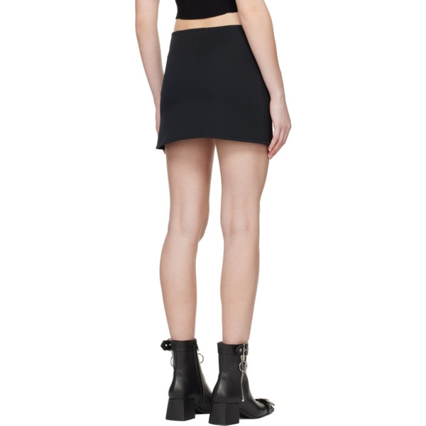  Courreges Black Ellipse Miniskirt 241783F090009