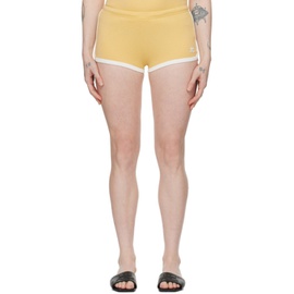 Courreges Yellow Contrast Shorts 241783F088005