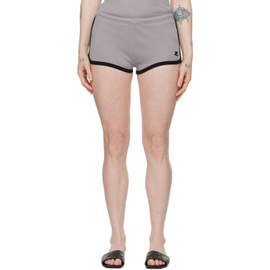 Courreges Gray Contrast Shorts 241783F088004