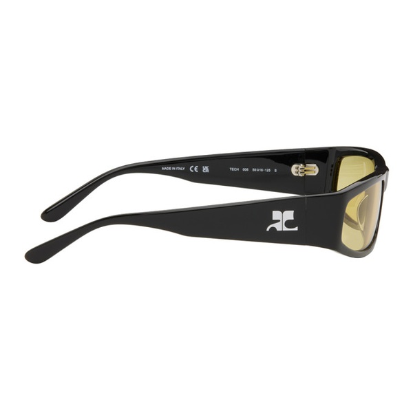  Courreges Black Tech Sunglasses 241783F005007