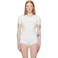 Courreges White Contrast T-Shirt 241783F110018