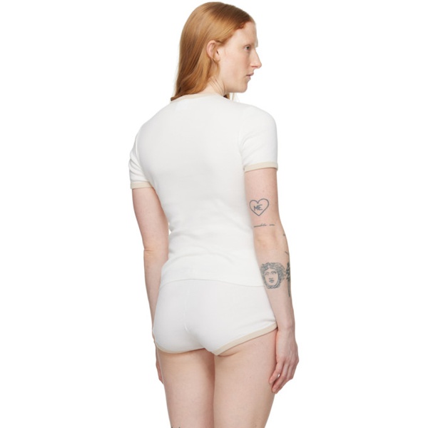  Courreges White Contrast T-Shirt 241783F110018