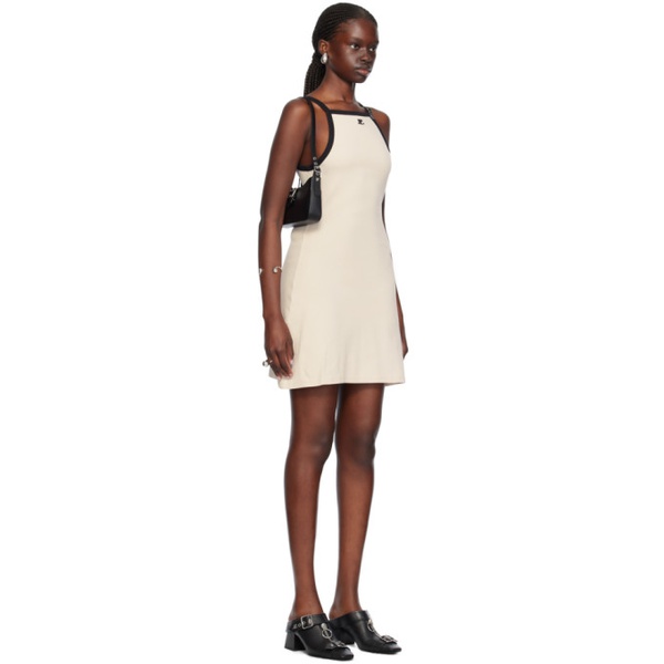  Courreges 오프화이트 Off-White Pin-Buckle Minidress 241783F052016