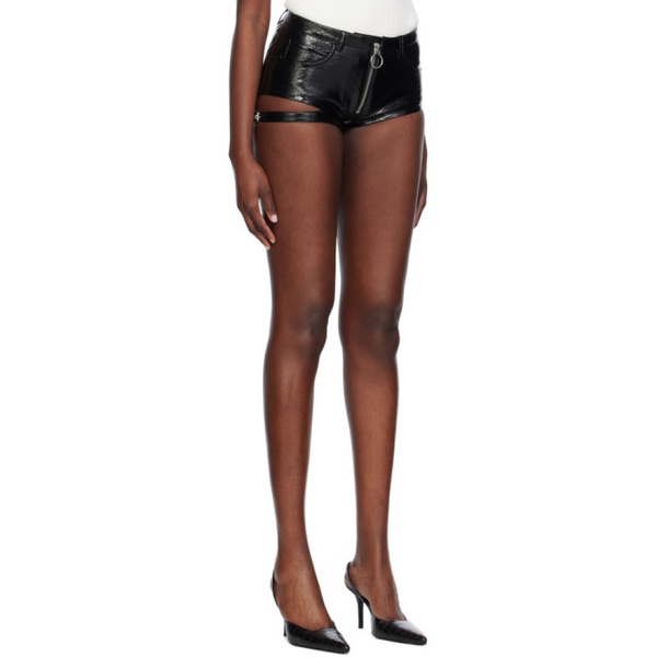  Courreges Black Pin-Buckle Shorts 241783F088000