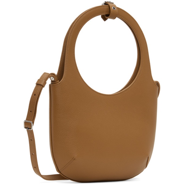  Courreges Brown Holy Grained Leather Bag 241783F049013