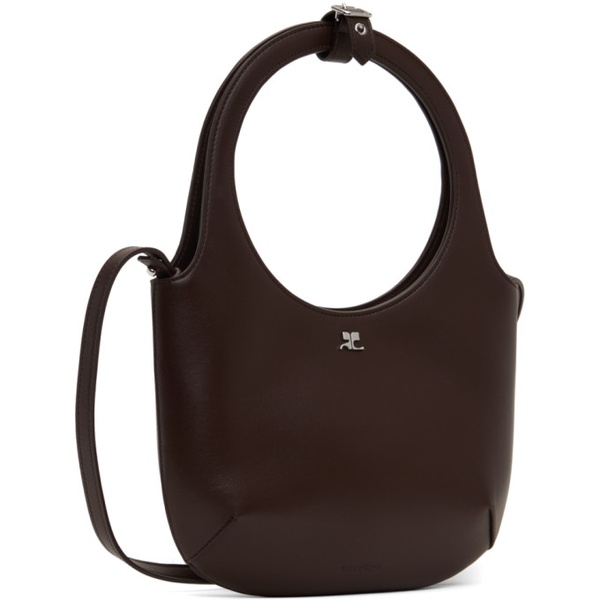  Courreges Brown Holy Leather Bag 241783F049009