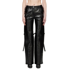 Courreges Black Baggy Trousers 241783F087004