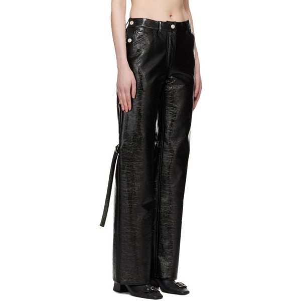  Courreges Black Baggy Trousers 241783F087004